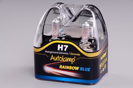 Autolamp 12V 55W H7 Rainbow Blue- sada 2ks