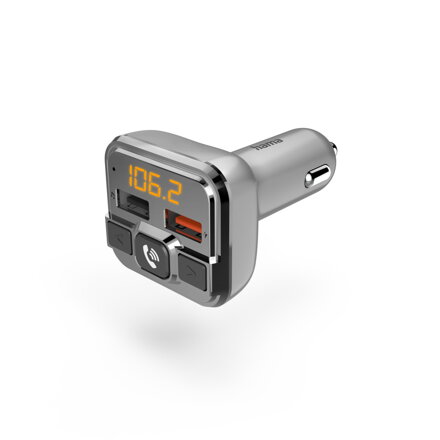 Hama FM transmitter pre autorádio, Bluetooth, 2x USB port, mSD