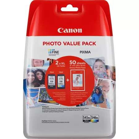 Canon BJ CARTRIDGE PG-545XL/CL-546XL PHOTO VALUE BL