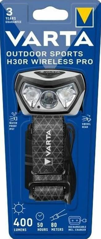 Varta Outdoor Sports H30R Wireless Pro 18650 LED nabíjacia čelovka